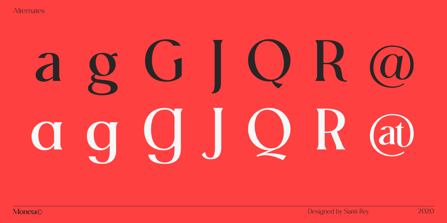 Example font Moneta #2